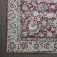 DISTRESSED Hand Knotted Vintage Persian Rug, 290 x 377 cm (Clearance)