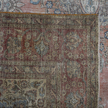 DISTRESSED Hand Knotted Vintage Persian Rug, 282 x 395 cm (Clearance)