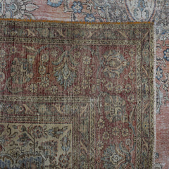 DISTRESSED Hand Knotted Vintage Persian Rug, 282 x 395 cm (Clearance)