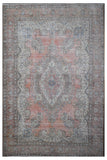 DISTRESSED Hand Knotted Vintage Persian Rug, 282 x 395 cm (Clearance)