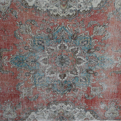 DISTRESSED Hand Knotted Vintage Persian Rug,  292 x 385 cm (Clearance)