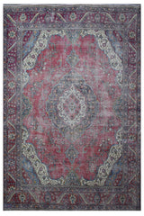 DISTRESSED Hand Knotted Vintage Persian Rug, 275 x 372 cm (Clearance)