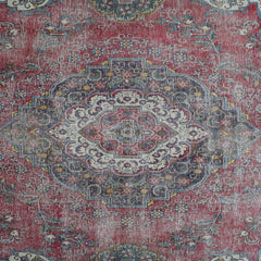 DISTRESSED Hand Knotted Vintage Persian Rug, 275 x 372 cm (Clearance)