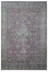 DISTRESSED Hand Knotted Vintage Persian Rug, 275 x 363 cm (Clearance)