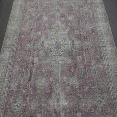 DISTRESSED Hand Knotted Vintage Persian Rug, 275 x 363 cm (Clearance)