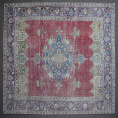 DISTRESSED Hand Knotted Vintage Persian Rug, 288 x 375 cm (Clearance)