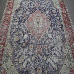 DISTRESSED Hand Knotted Vintage Persian Rug, 285 x 383 cm (Clearance)