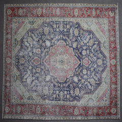 DISTRESSED Hand Knotted Vintage Persian Rug, 285 x 383 cm (Clearance)