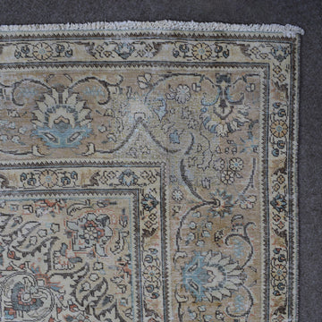 DISTRESSED Hand Knotted Vintage Persian Rug, 305 x 383 cm (Clearance)