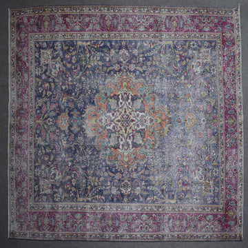 DISTRESSED Hand Knotted Vintage Persian Rug, 295 x 366 cm (Clearance)