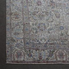 DISTRESSED Hand Knotted Vintage Persian Rug, 285 x 348 cm (Clearance)