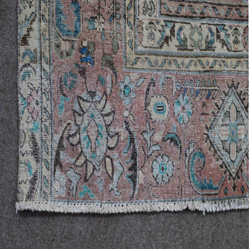 DISTRESSED Hand Knotted Vintage Persian Rug, 285 x 381 cm (Clearance)