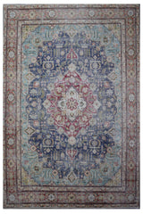 DISTRESSED Hand Knotted Vintage Persian Rug, 288 x 380 cm