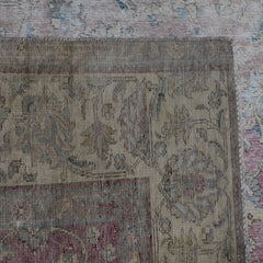 DISTRESSED Hand Knotted Vintage Persian Rug, 292 x 378 cm (Clearance)