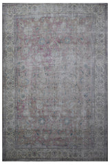 DISTRESSED Hand Knotted Vintage Persian Rug, 292 x 378 cm (Clearance)