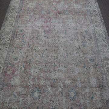 DISTRESSED Hand Knotted Vintage Persian Rug, 292 x 378 cm (Clearance)