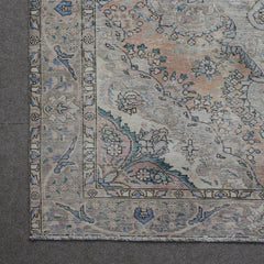 DISTRESSED Hand Knotted Vintage Persian Rug, 183 x 275 cm