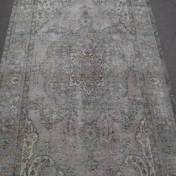 DISTRESSED Hand Knotted Vintage Persian Rug, 198 x 285 cm (Clearance)