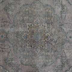 DISTRESSED Hand Knotted Vintage Persian Rug, 198 x 285 cm (Clearance)