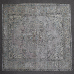 DISTRESSED Hand Knotted Vintage Persian Rug, 198 x 285 cm (Clearance)