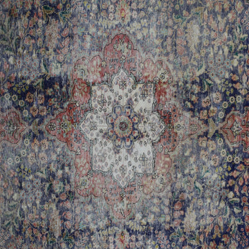 DISTRESSED Hand Knotted Vintage Persian Rug, 237 x 355 cm (Clearance)