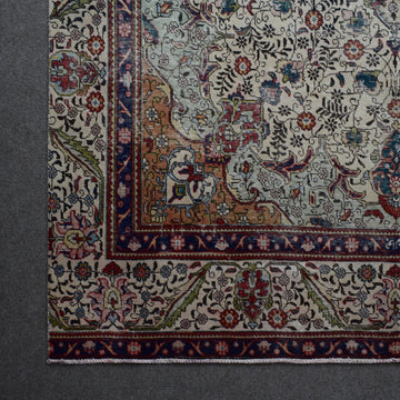 DISTRESSED Hand Knotted Vintage Persian Rug, 242 x 380 cm (Clearance)