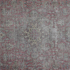 DISTRESSED Hand Knotted Vintage Persian Rug, 235 x 324 cm (Clearance)