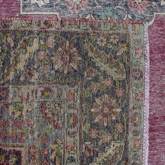 DISTRESSED Hand Knotted Vintage Persian Rug, 192 x 290 cm (Clearance)