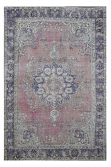 DISTRESSED Hand Knotted Vintage Persian Rug, 197 x 292 cm (Clearance)