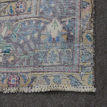 DISTRESSED Hand Knotted Vintage Persian Rug, 236 x 330 cm (Clearance)