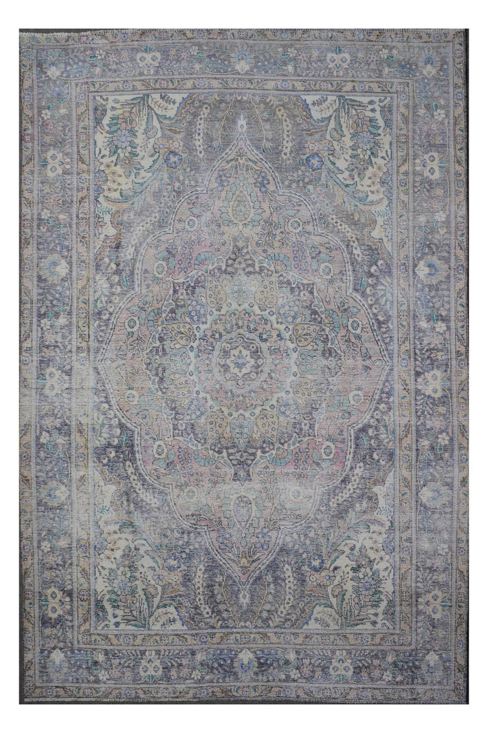 DISTRESSED Hand Knotted Vintage Persian Rug, 236 x 330 cm (Clearance)