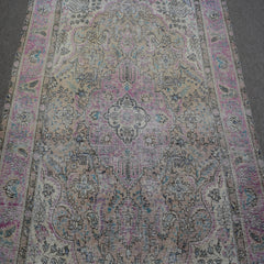 DISTRESSED Hand Knotted Vintage Persian Rug, 194 x 292 cm (Clearance)