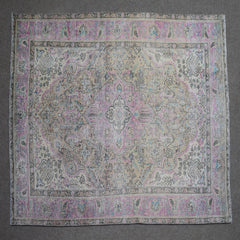 DISTRESSED Hand Knotted Vintage Persian Rug, 194 x 292 cm (Clearance)