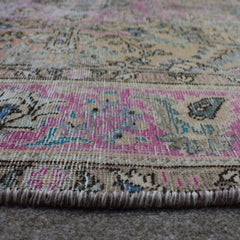 DISTRESSED Hand Knotted Vintage Persian Rug, 194 x 292 cm (Clearance)