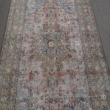 DISTRESSED Hand Knotted Vintage Persian Rug, 188 x 288 cm (Clearance)