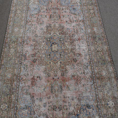 DISTRESSED Hand Knotted Vintage Persian Rug, 188 x 288 cm (Clearance)