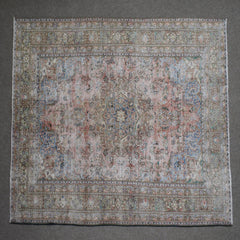 DISTRESSED Hand Knotted Vintage Persian Rug, 188 x 288 cm (Clearance)