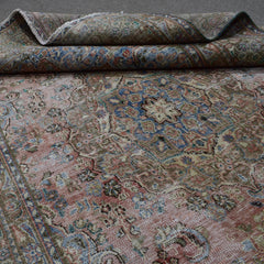 DISTRESSED Hand Knotted Vintage Persian Rug, 188 x 288 cm (Clearance)