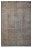OVERDYED Hand Knotted Vintage Persian Rug, 287 x 370 cm