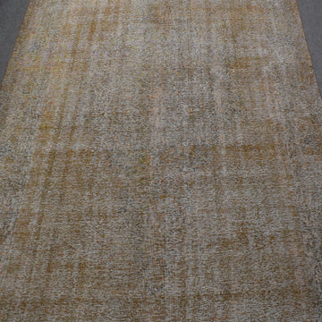 OVERDYED Hand Knotted Vintage Persian Rug, 287 x 370 cm