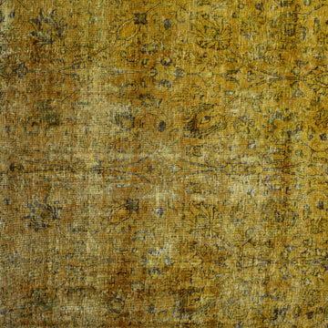 OVERDYED Hand Knotted Vintage Persian Rug, 288 x 383 cm