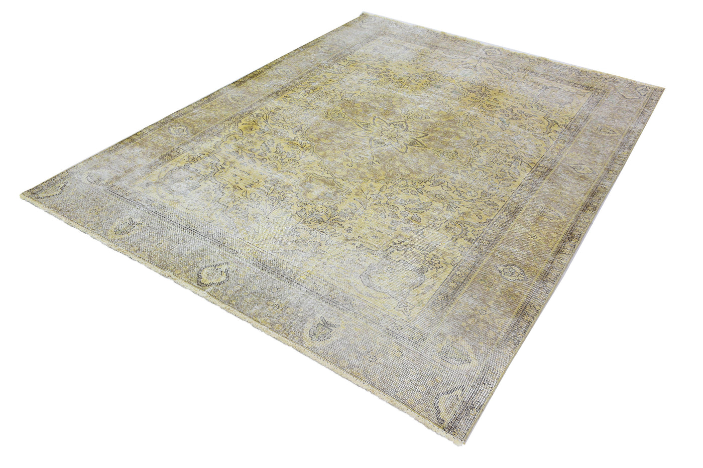 Vintage Overdyed Persian Rug – Ivory Drift