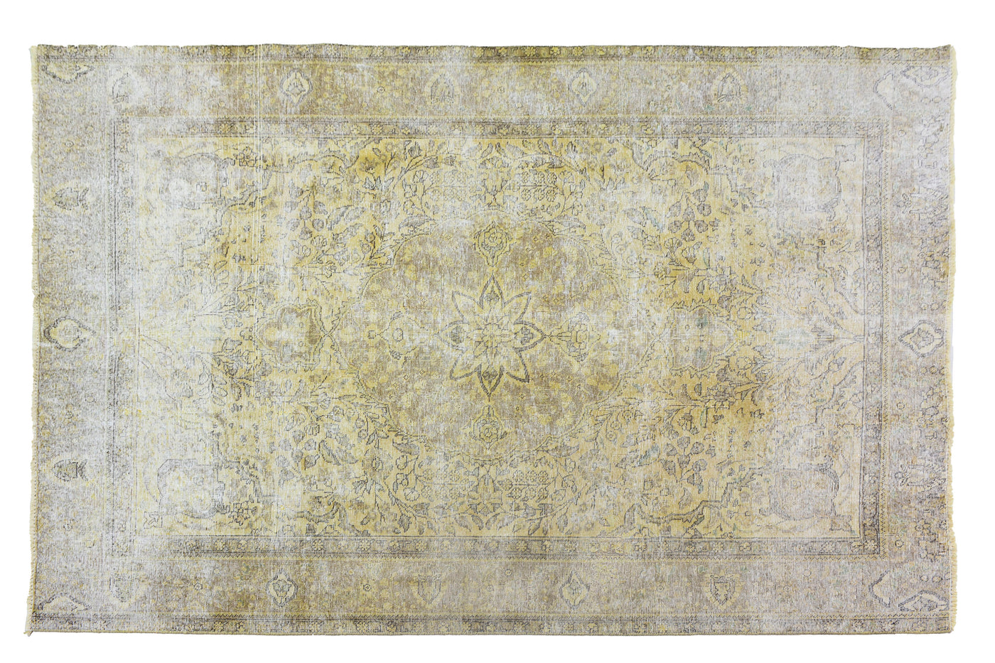 Vintage Overdyed Persian Rug – Ivory Drift