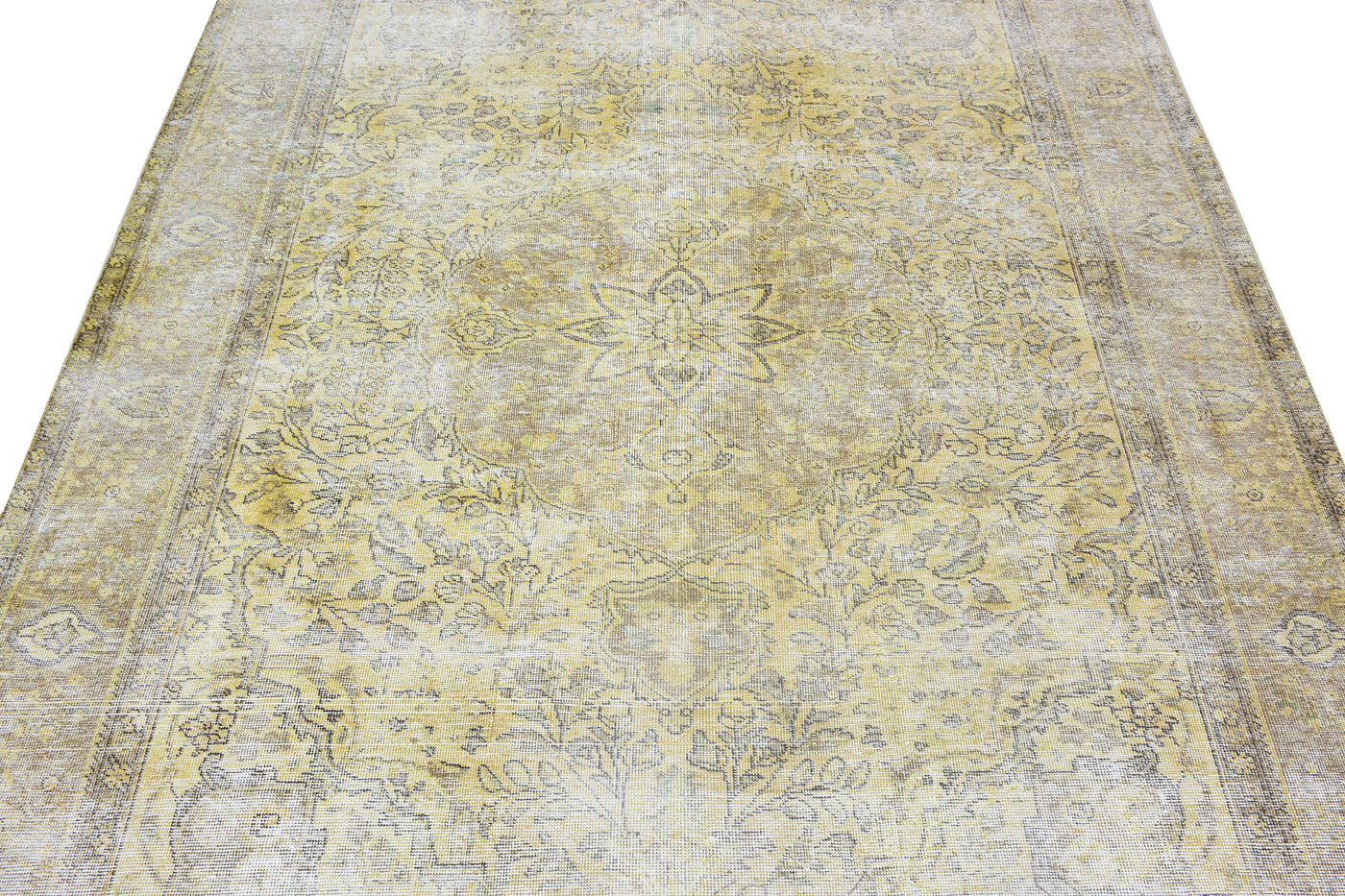 Vintage Overdyed Persian Rug – Ivory Drift