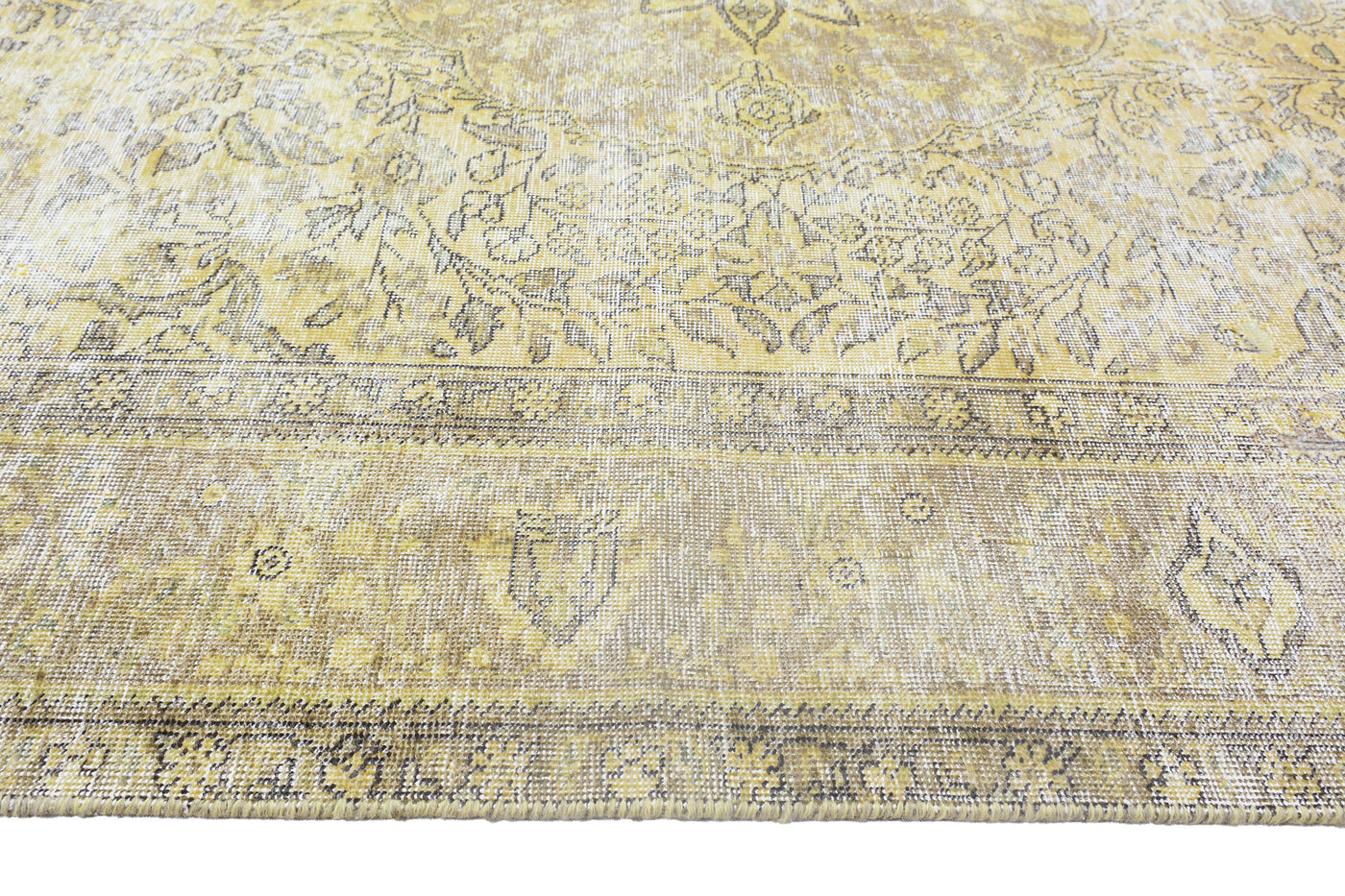 Vintage Overdyed Persian Rug – Ivory Drift