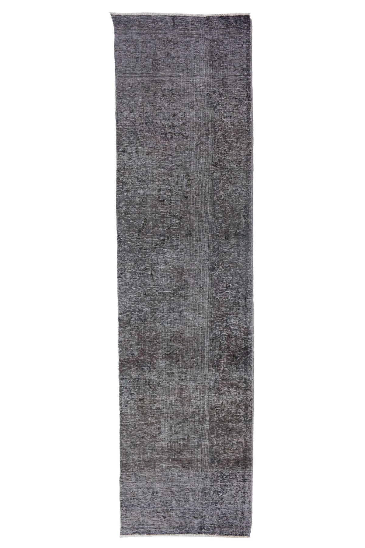 Vintage Overdyed Persian Runner Rug – Pebble Mist