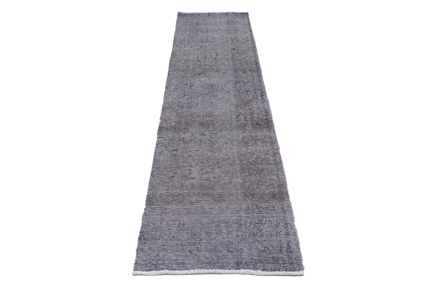 Vintage Overdyed Persian Runner Rug – Pebble Mist