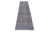 OVERDYED Vintage Persian Runner, 84 x 336 cm