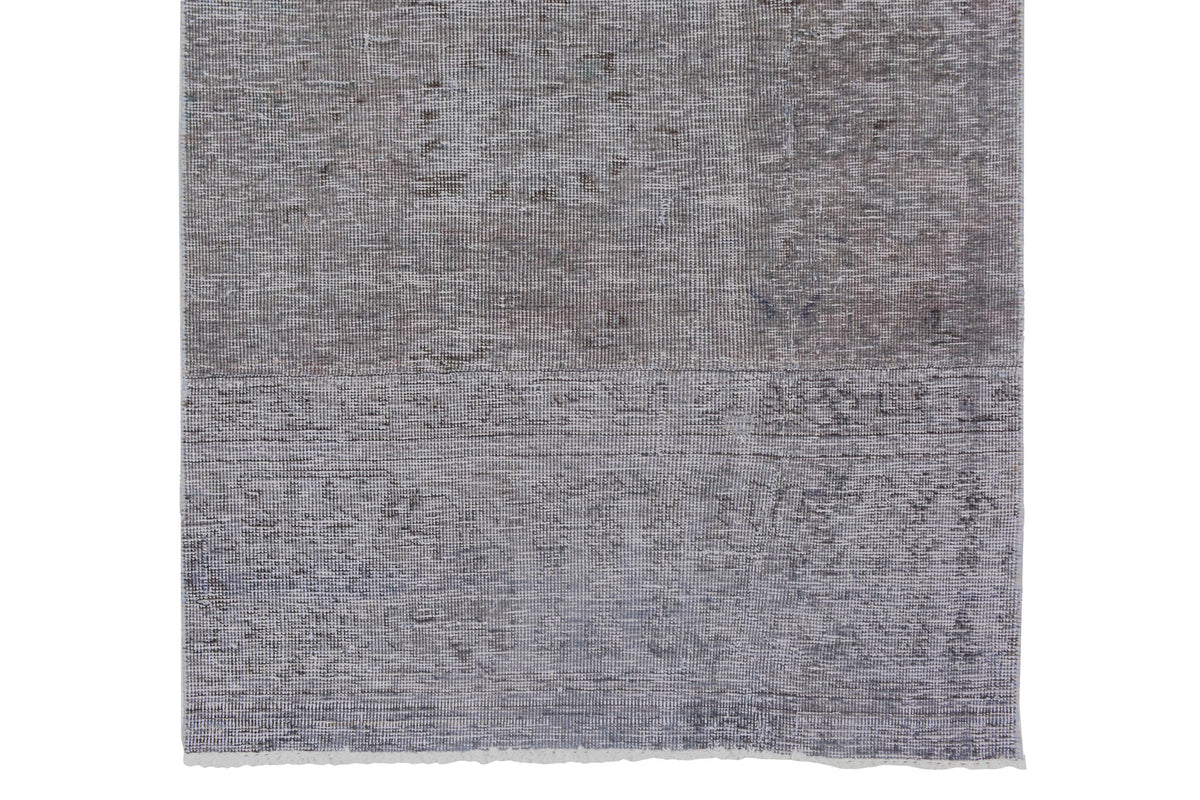 Vintage Overdyed Persian Runner Rug – Pebble Mist
