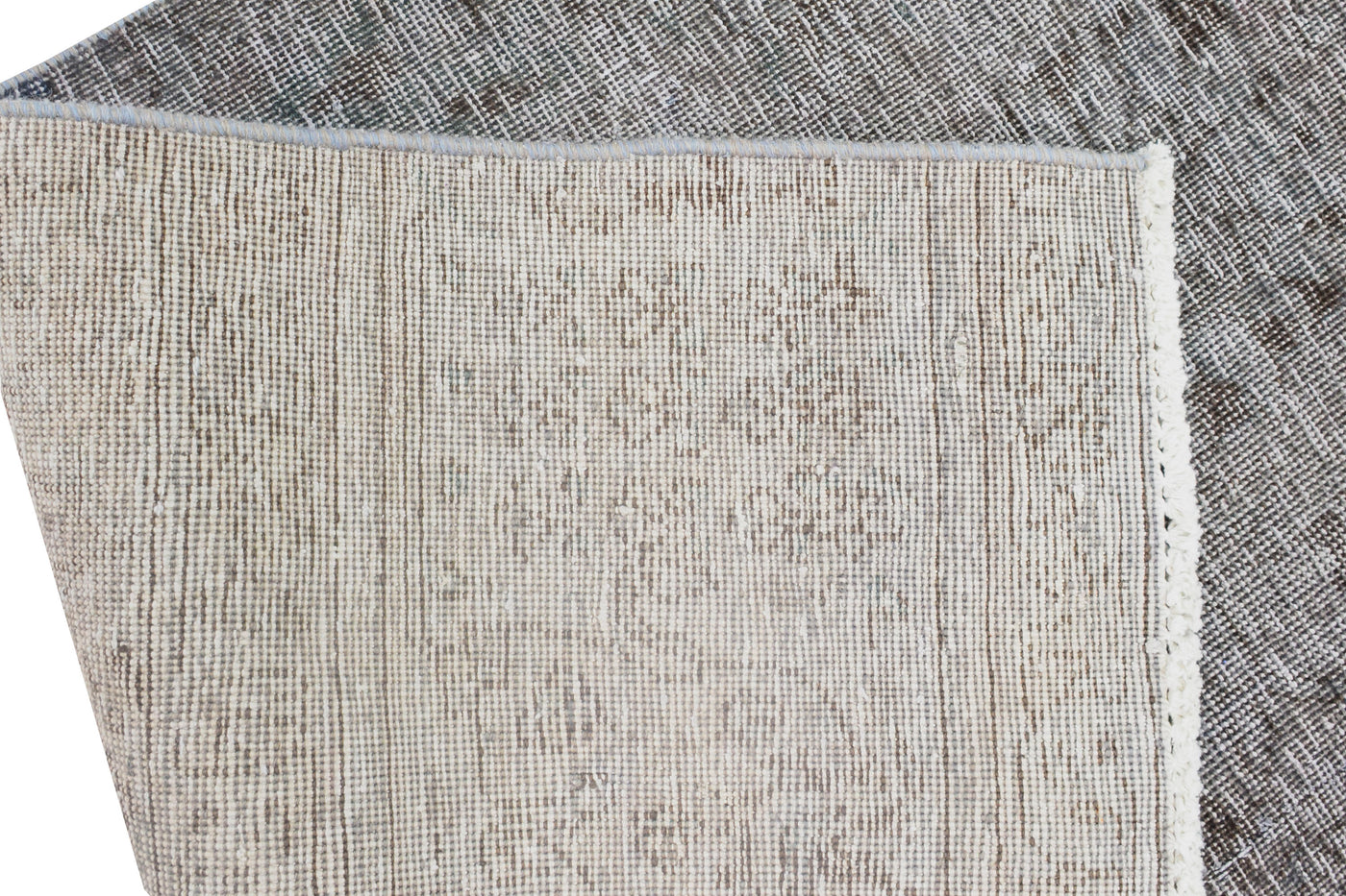 Vintage Overdyed Persian Runner Rug – Pebble Mist